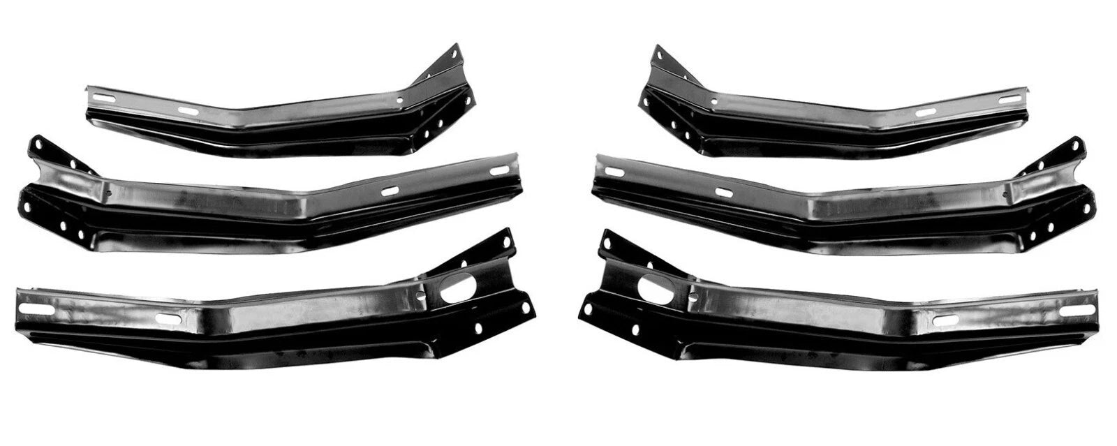 Running Step Board Bracket Set LH RH Replacement for 1947-1955 Chevy GMC Pickup