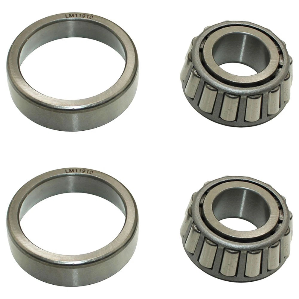 Set of 2 Trailer Wheel Hub Bearings for (LM11949 LM11910)