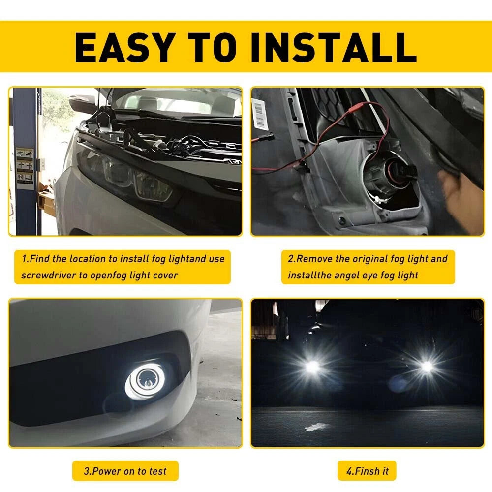 2X H7 LED Headlight Bulbs for Make Model