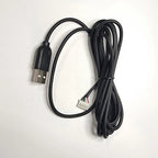 Replacement Cable for Razer BT Kitty Headset (1.8 Meters, Black Rubber)