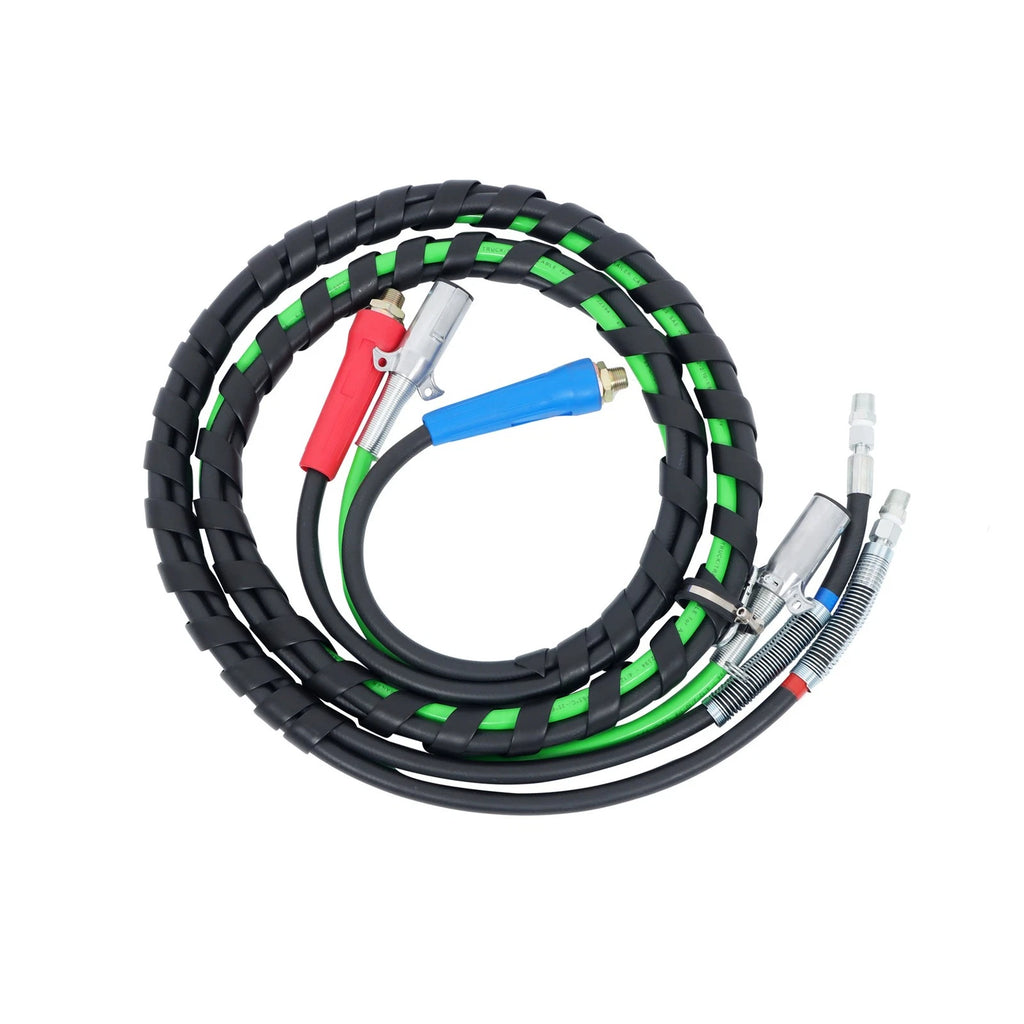 3X 12FT Air Line Hose Assemblies for Semi Truck Trailer