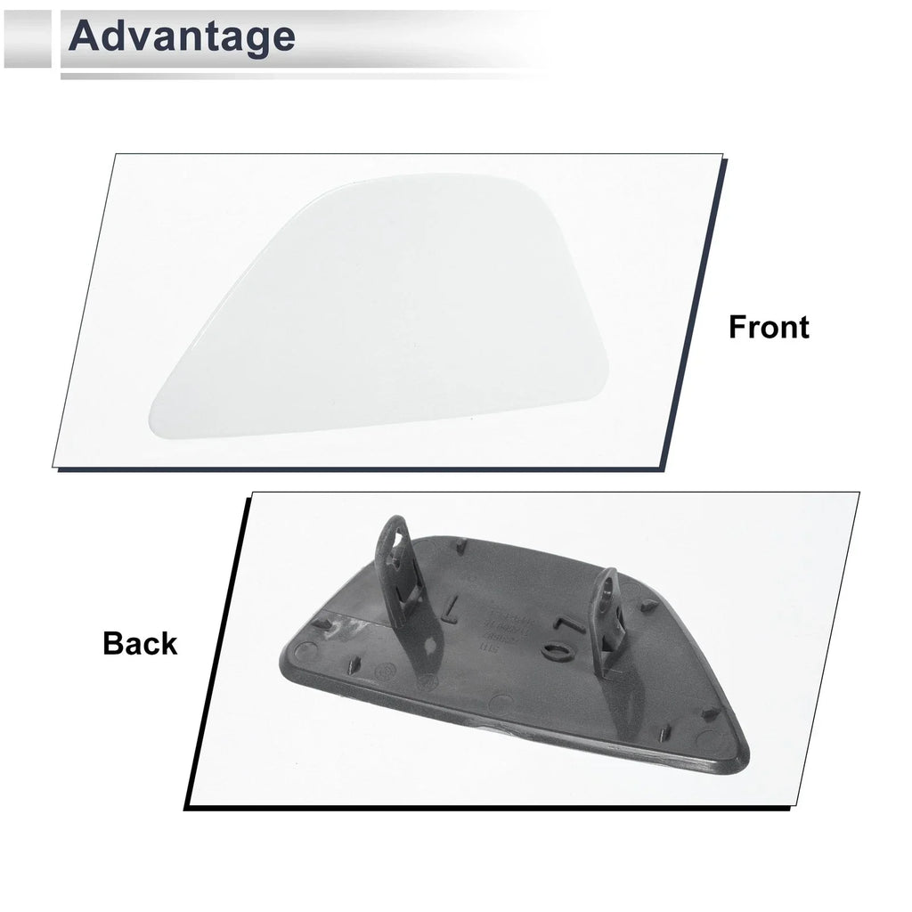 Front Left Side Bumper Headlight Washer Nozzle Cover Cap for BMW 535i White