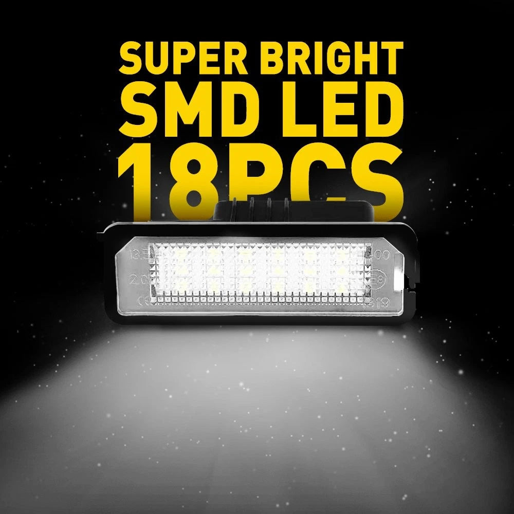 2X Canbus LED License Plate Light Bulb for VW Golf Passat Beetle (2000–2016)