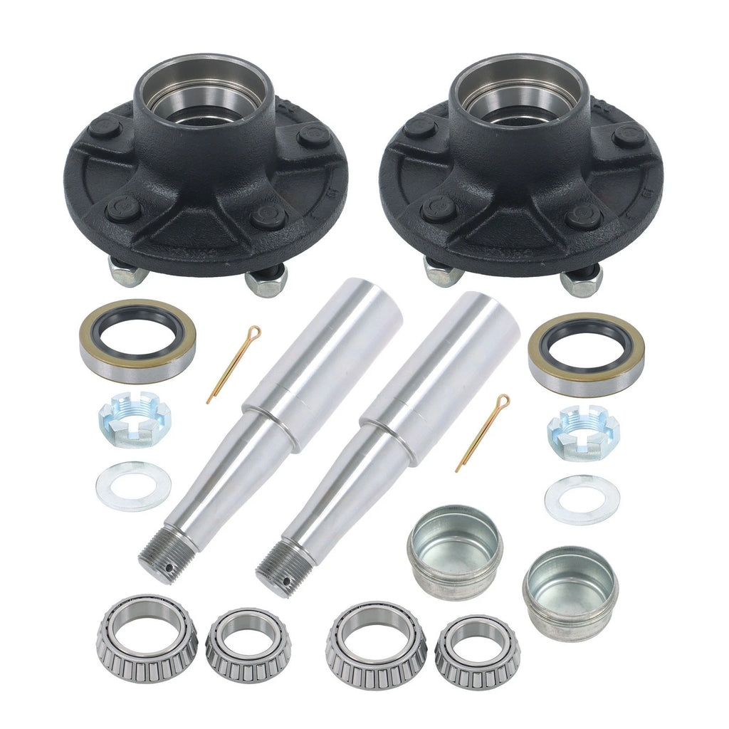 Tapered Spindles Assembly for 5-Bolt on 5 Inch Hub (Fits Various Models)