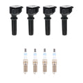 Set of 4 Ignition Coils & Spark Plugs for Ford Focus RS (2016–2018)