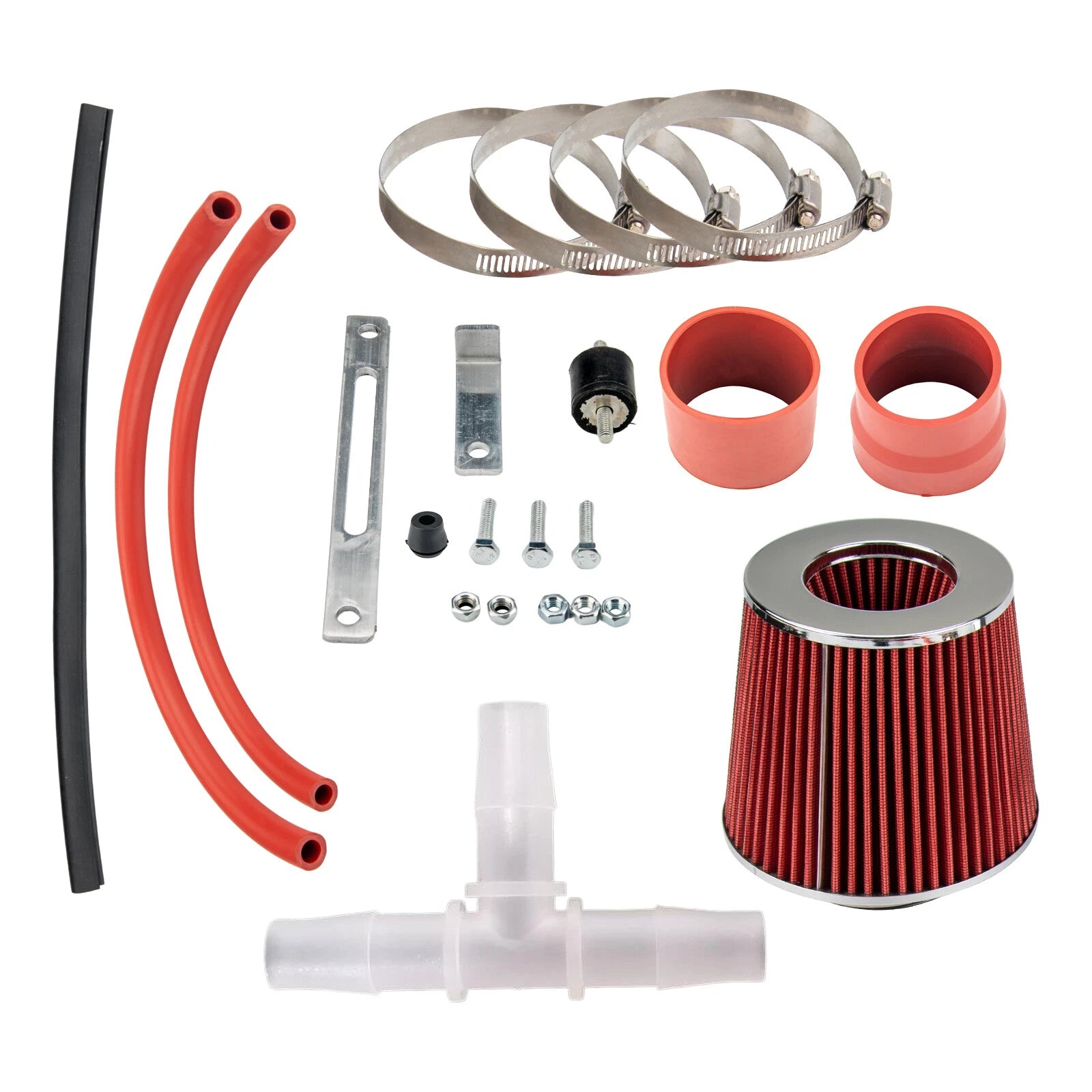 Racing Cold Air Intake Red Filter for Honda Civic HX EX Si (1999–2000)