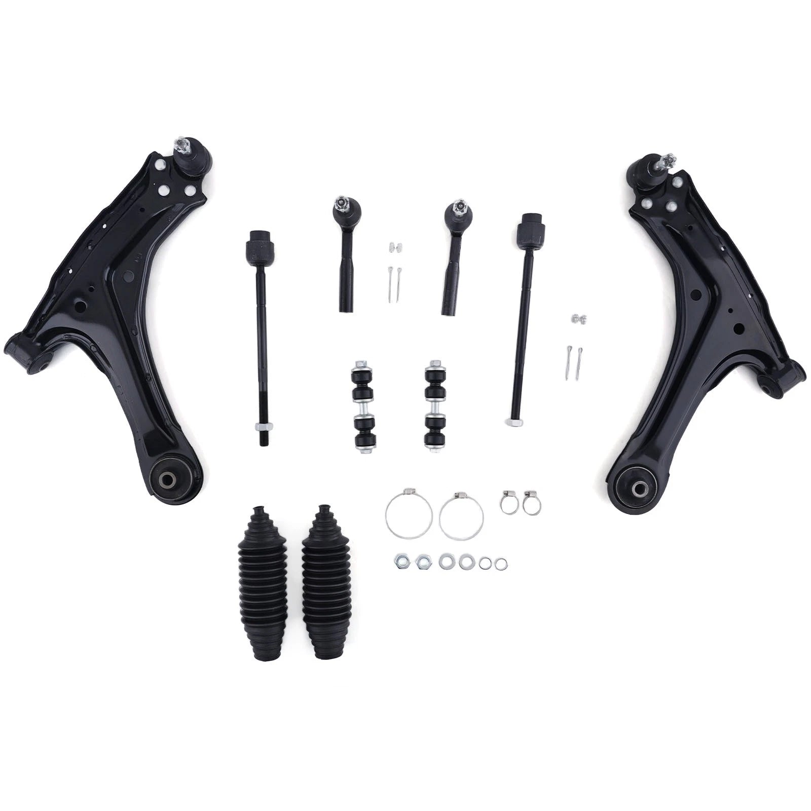 10x Front Lower Control Arms Tie Rods Kit for Pontiac Grand Am (1999–2005)