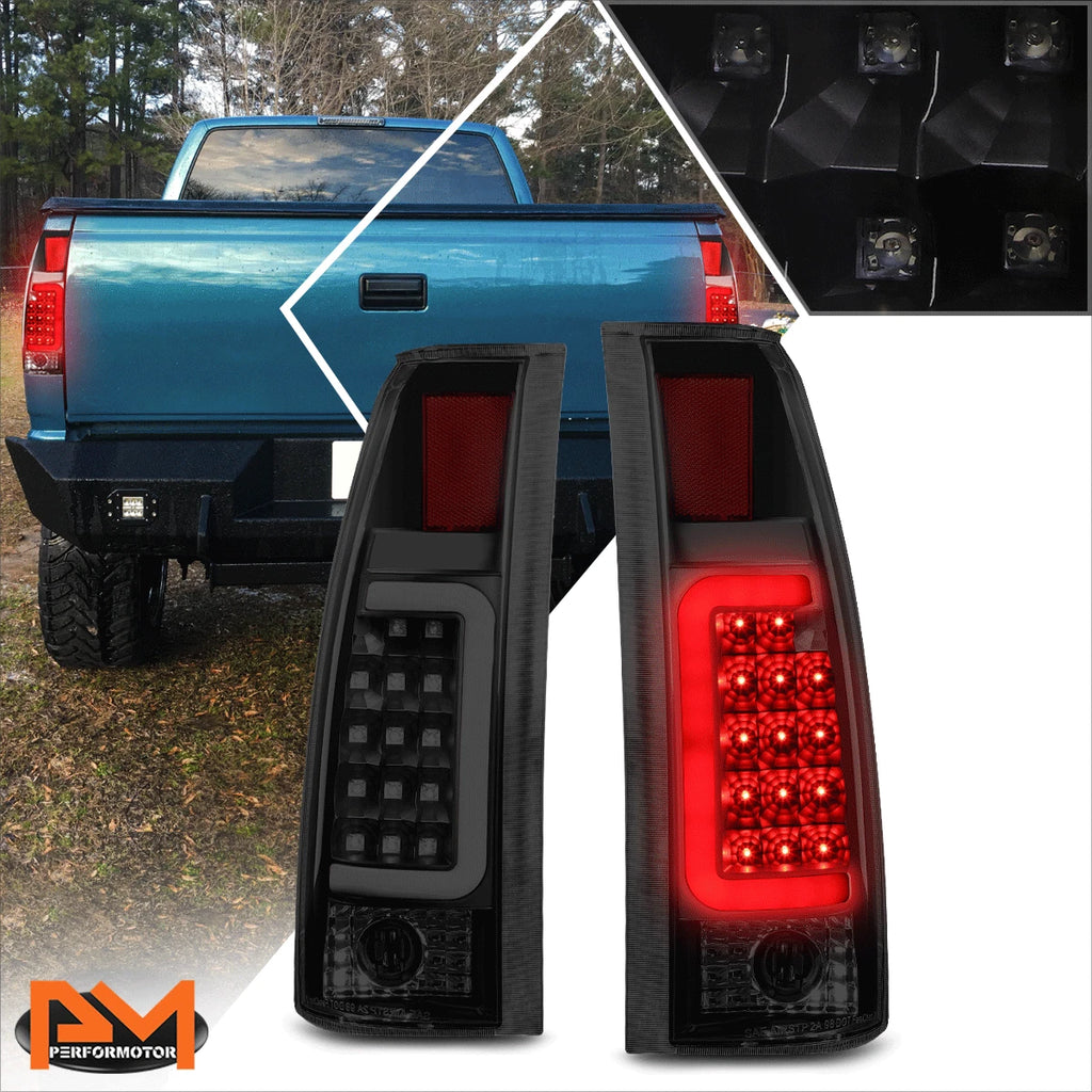 3D LED C-Bar Tail Light for Chevy C/K Pickup (1988–2000) Tinted