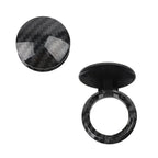 Carbon Fiber Cover Sticker for Car Engine Start Stop Button Dashboard