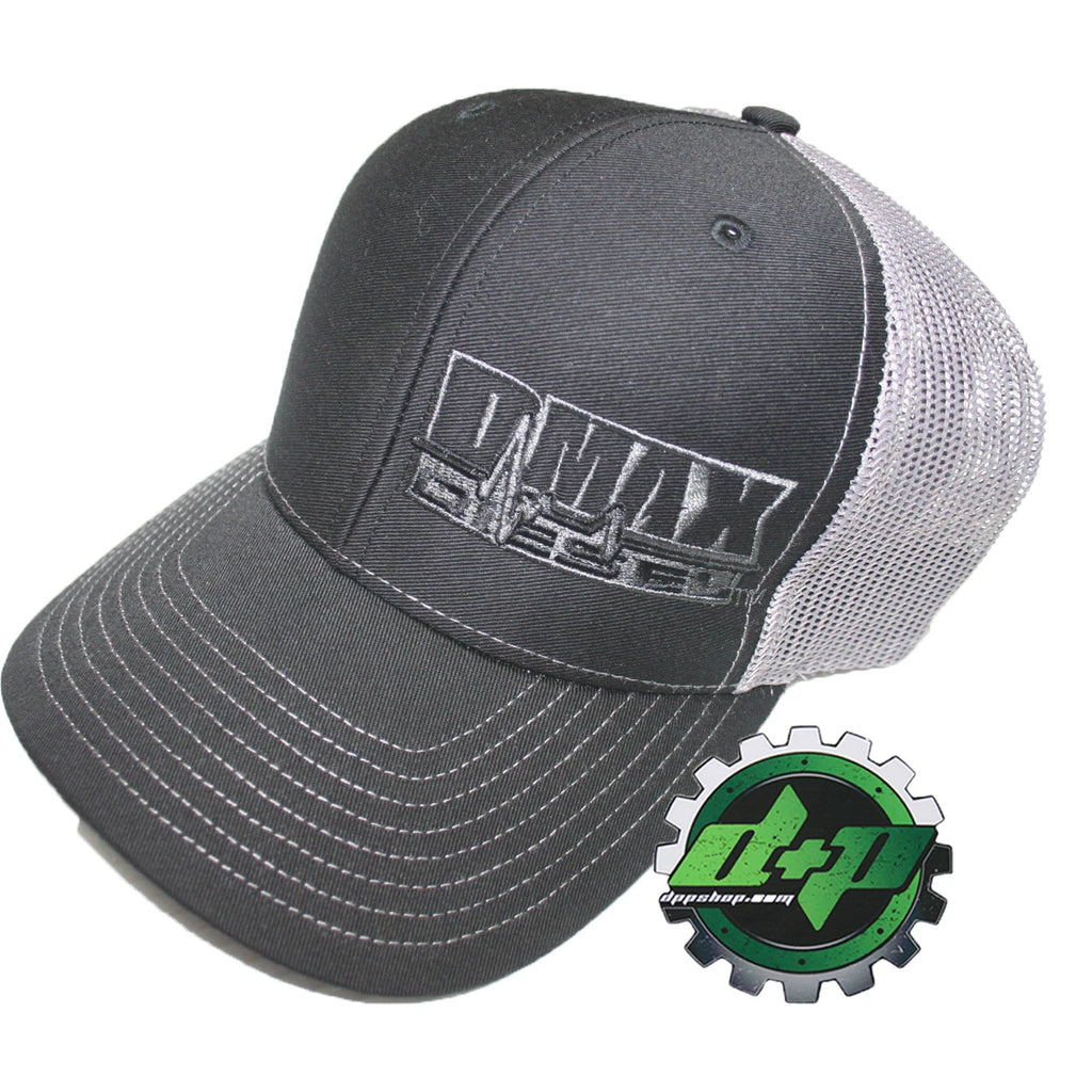 Duramax Diesel Trucker Hat for Richardson Cap (Gray Mesh Snap Back)
