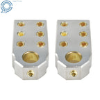 Set of 2 Battery Terminals for Car Audio Top Post (Universal)