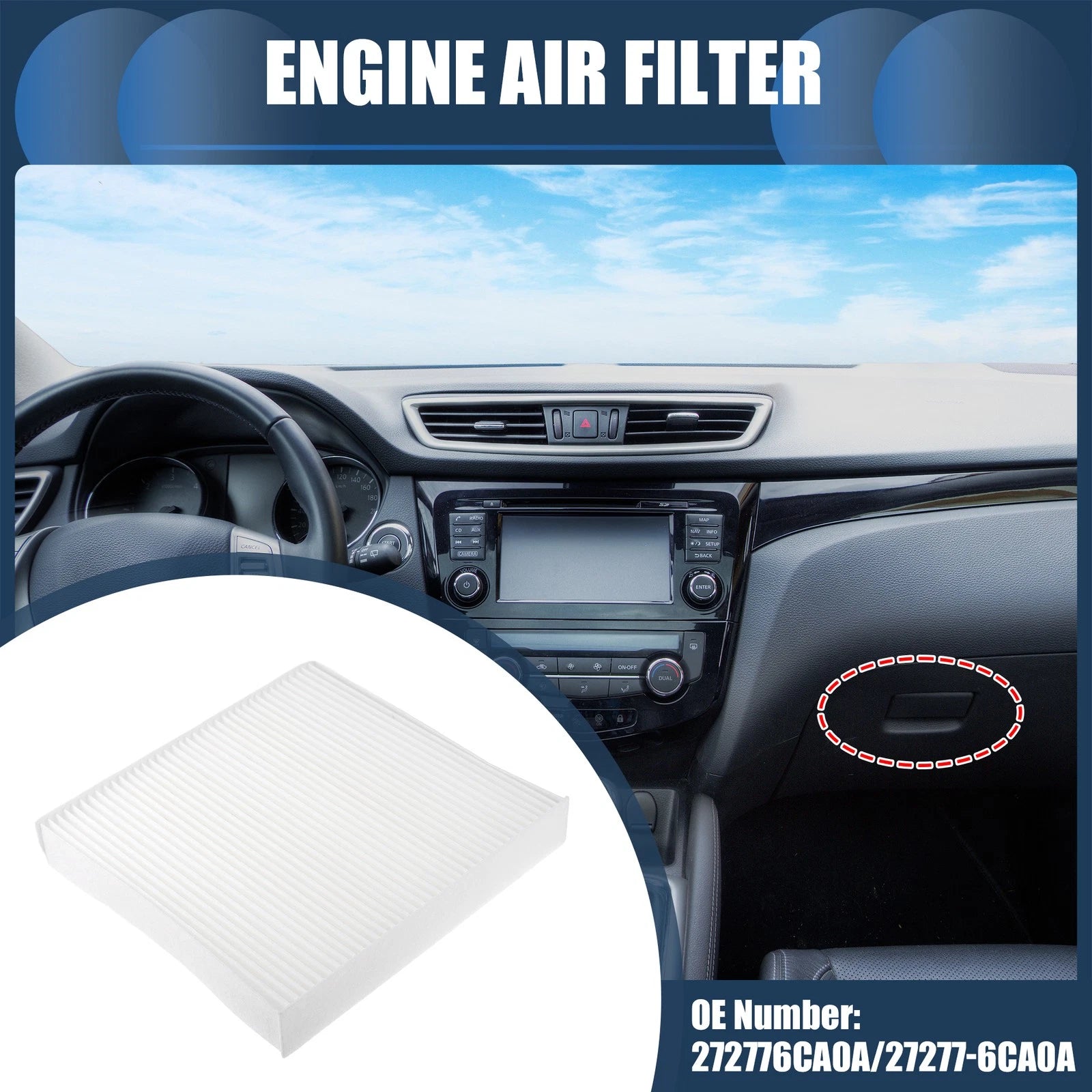 Engine Air Filter No. 272776CA0A/27277-6CA0A for Nissan Altima (2019–2022)