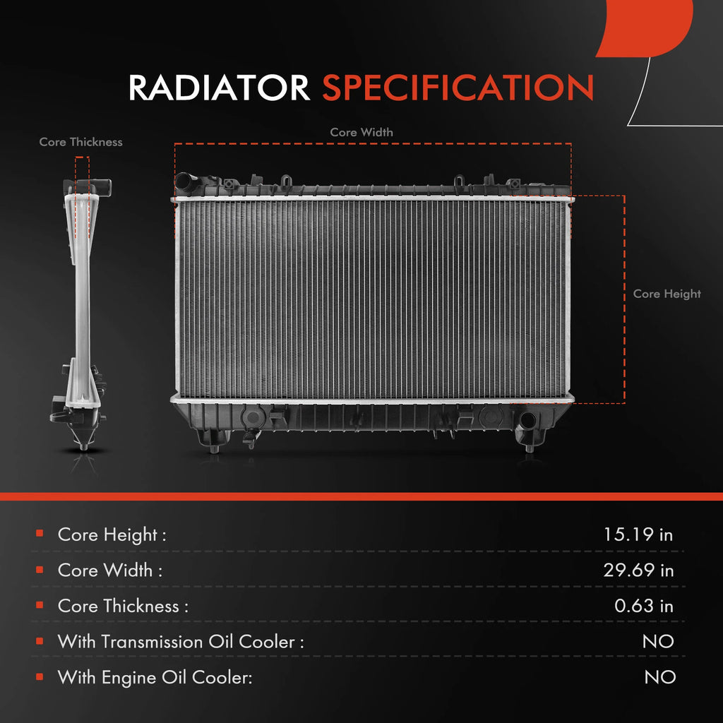 Radiator for Chevy Camaro (2011) V6 3.6L Manual Trans