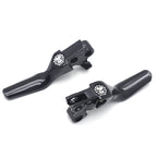 Chrome Skull Shorty Brake Clutch Levers for Harley XL/Dyna/Touring (1996–2007)