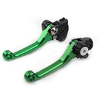 Brake Clutch Levers Set of 2 for RMZ450 (2005–2022) Green Aluminum