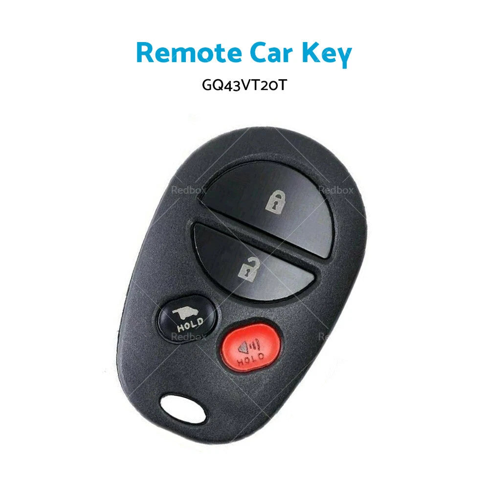 Remote Car Key 315 MHz for Toyota Aurion Kluger (2006–2013)