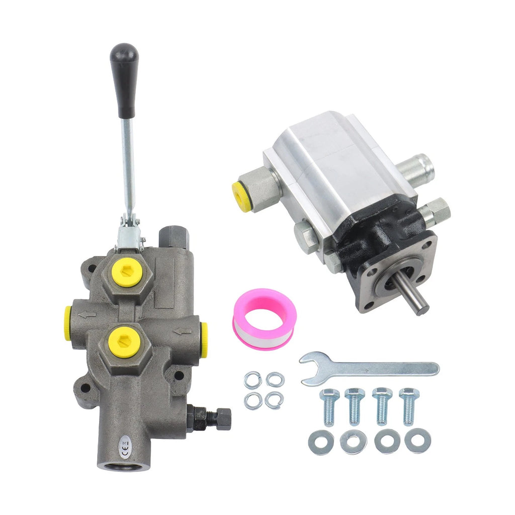2X Stage Log Splitter Pump and Auto Detent Valve Kit for Various Models