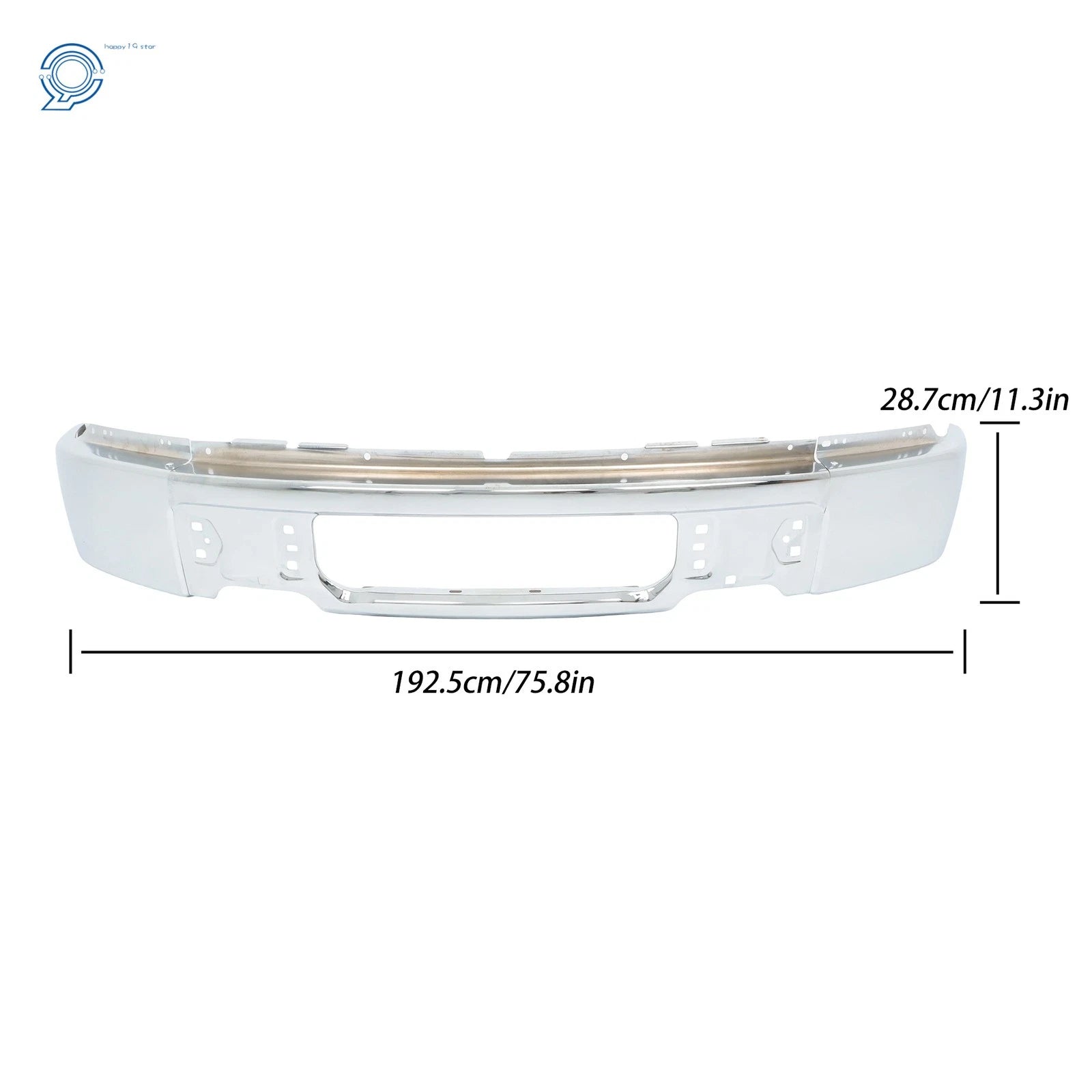Chrome Steel Front Bumper Face Bar for Ford F-150 (2009-2015)