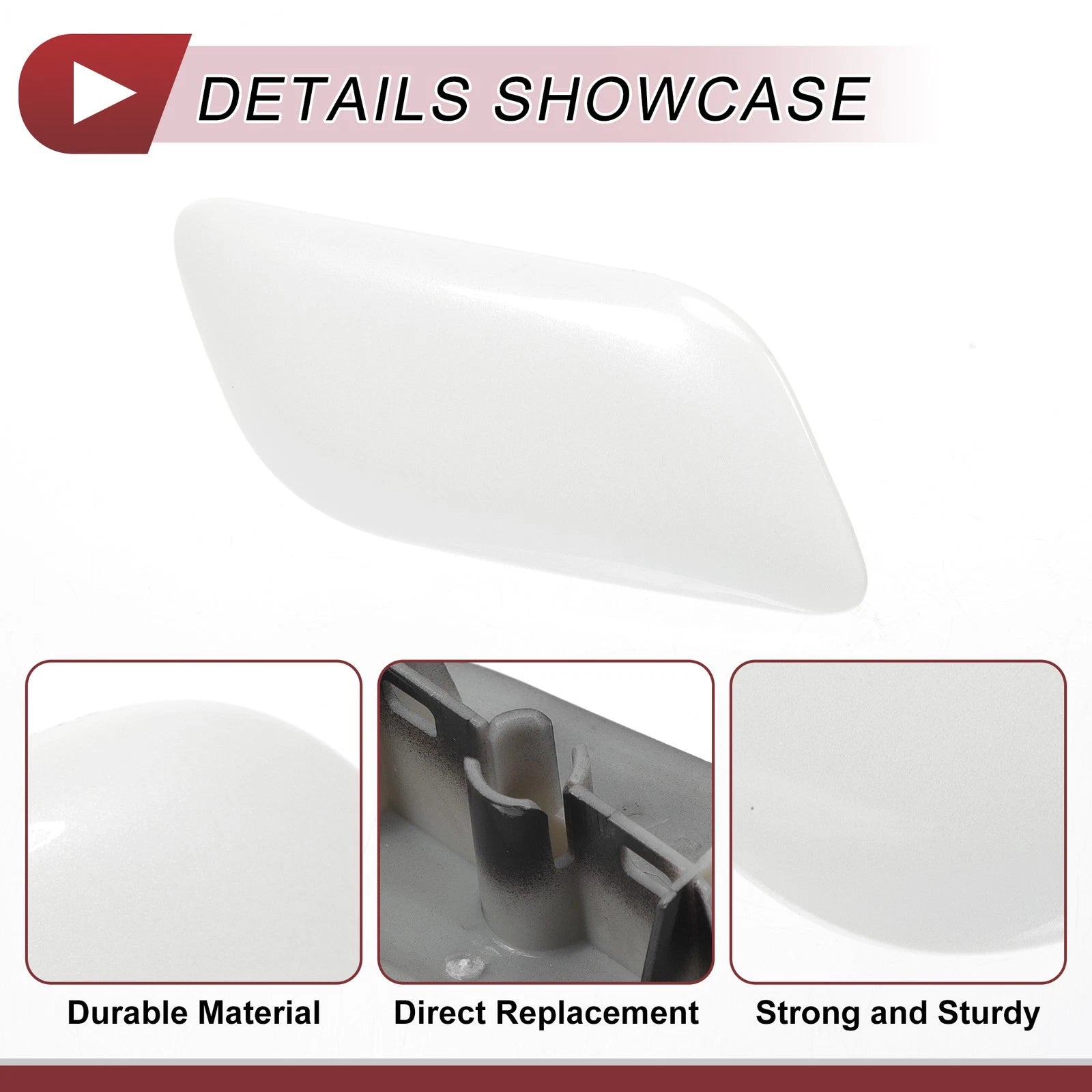 Front Right Washer Nozzle Cover Cap for Lexus LX570 (2008–2011) White