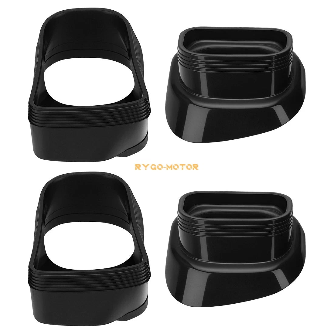 4 Pack Ram Air Intake Duct Rubber Boots for Suzuki GSXR GSX-R 600 750 (1996–2000)