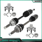 Front CV Axle Shaft + Wheel Hub Bearing for Ford Edge Lincoln MKX (2007–2010) AWD
