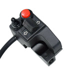 7/8" Left Motorcycle Handlebar Switch for Turn Signal, High/Low Beam, Horn