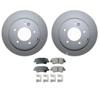 Rear Brake Kit 284mm Rotors Akebono Ceramic Pads for Hyundai Azera Kia Optima (2006–2017)
