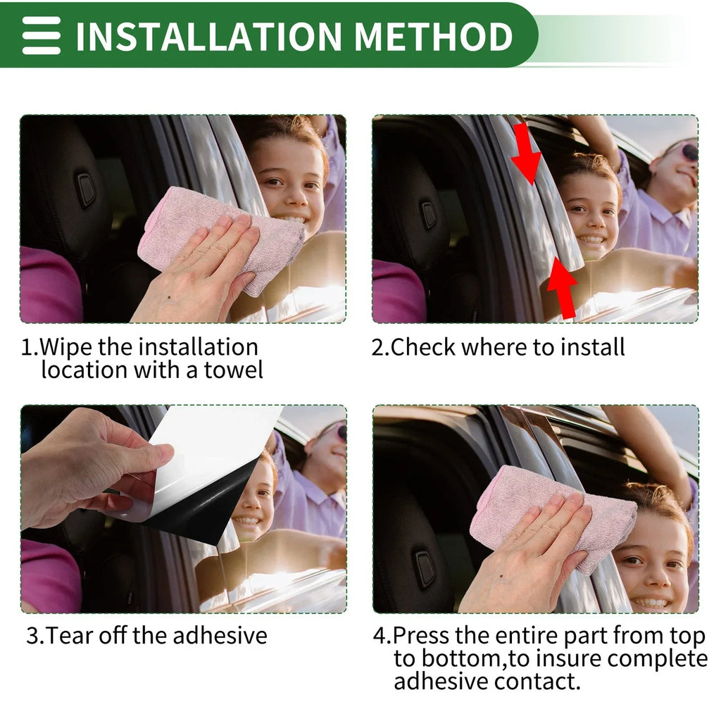 6 x Door Pillar Window Trim for BMW X1 (2009-2015)
