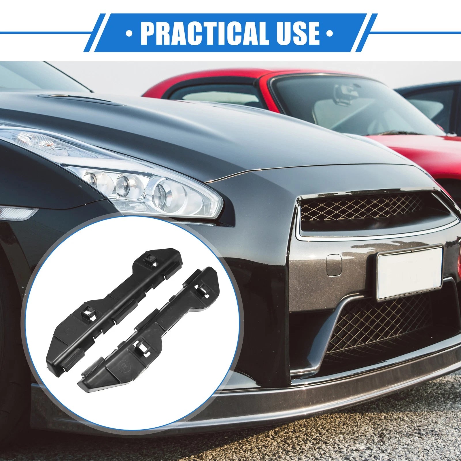 1 Pair Rear Bumper Brackets for Toyota Corolla (2003–2007) 703820310457
