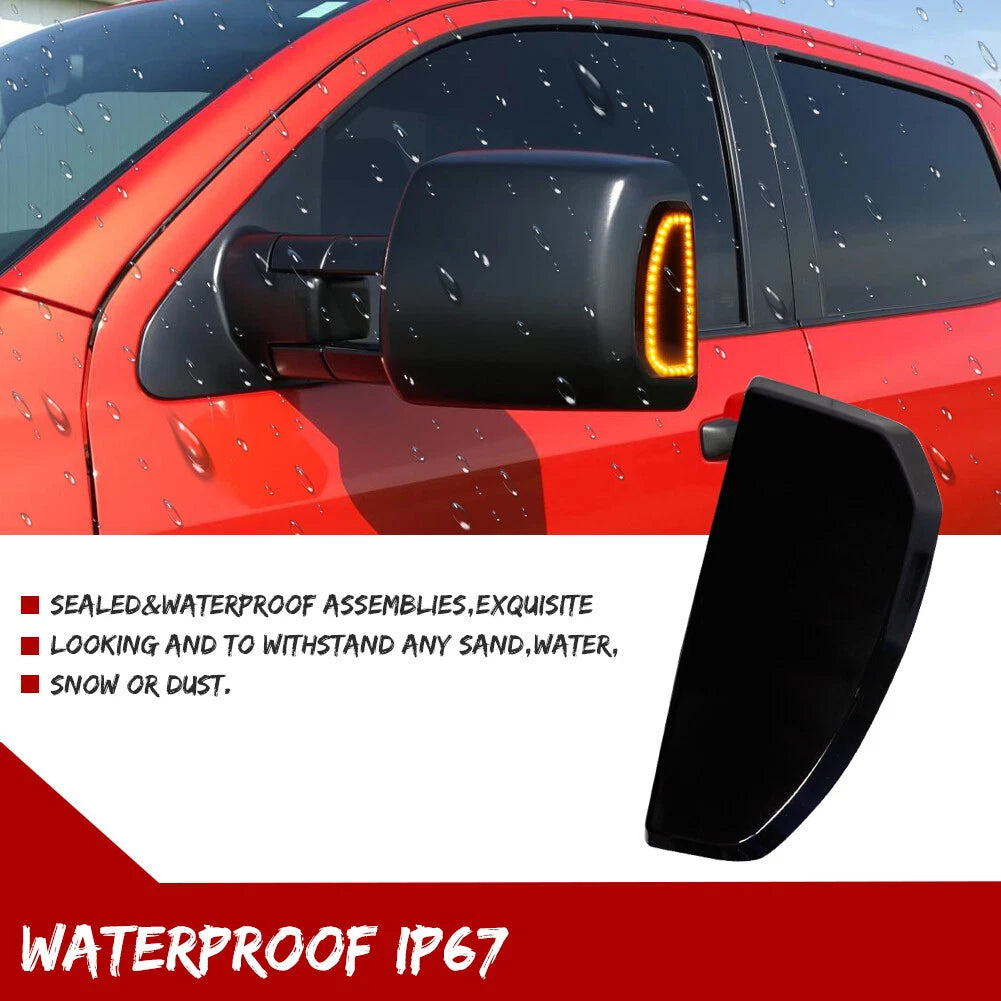 Switchback Smoke LED Side Towing Mirror Signal Light for Toyota Tundra (2007–2021)