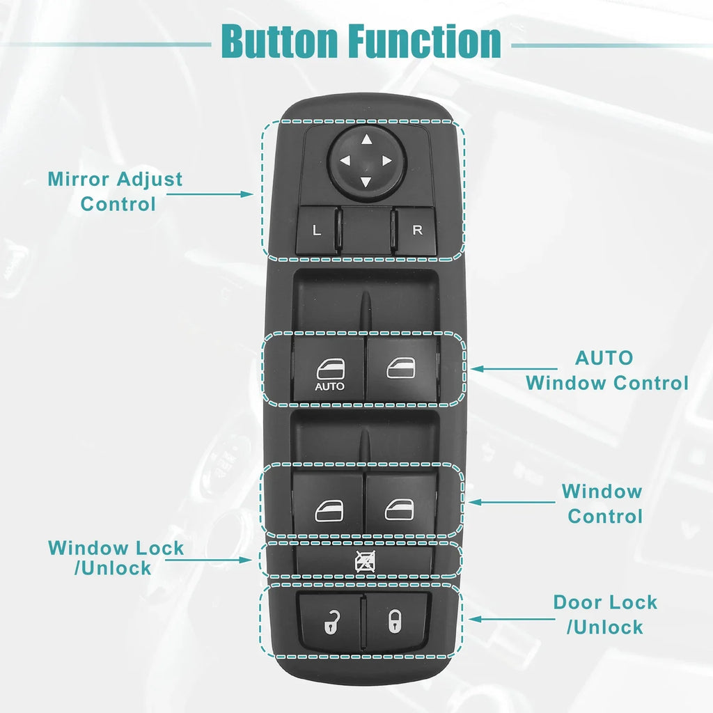 Front Driver Side Power Window Switch for Dodge Journey (2011-2020)