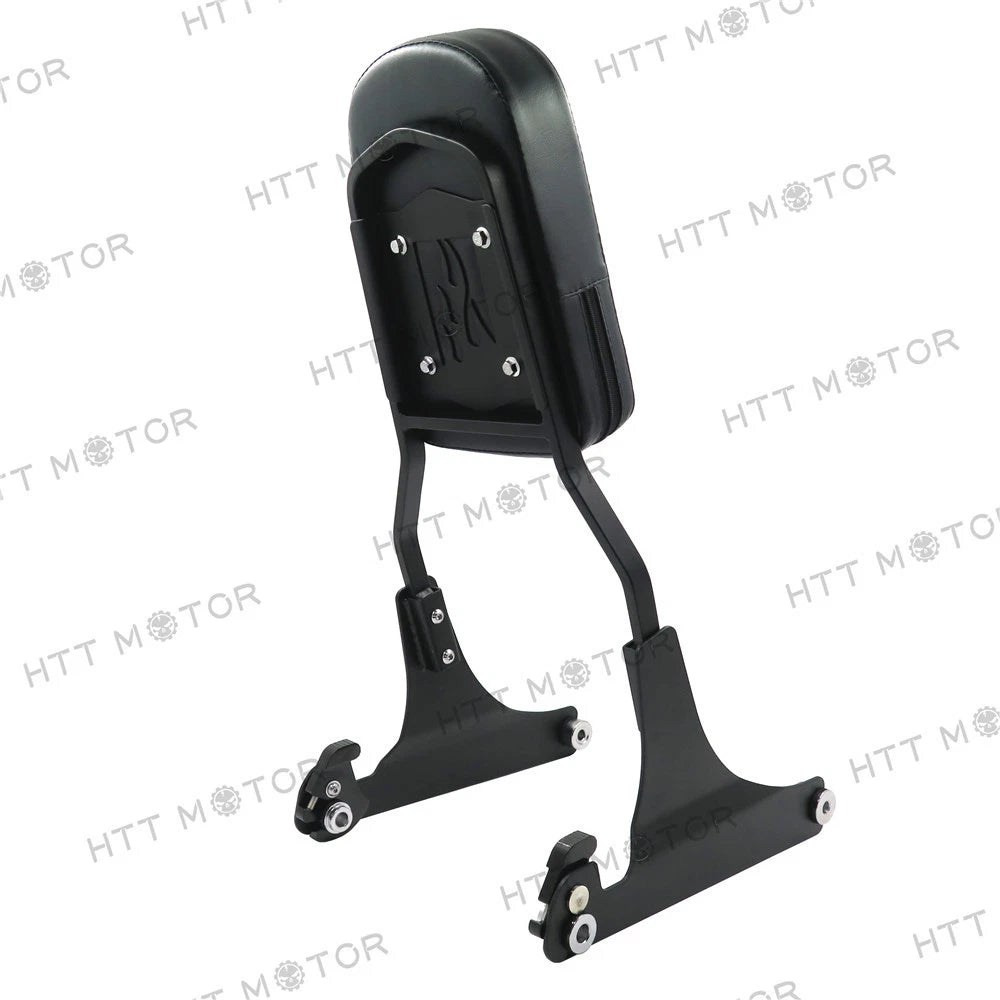 Matte Black Detachable Backrest Sissy Bar for Harley FLSTC/FLSTS (2000–2023)