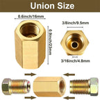 3/8" x 24 Brake Line Fittings Kit for 3/16" Brake Lines