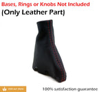 Automatic Shift Boot for Acura TSX (2009–2014) Red Stitch PVC Leather