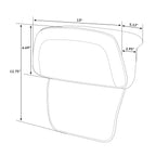 Razor Chopped Backrest Pad for Harley Touring Street Glide (2014–2024)