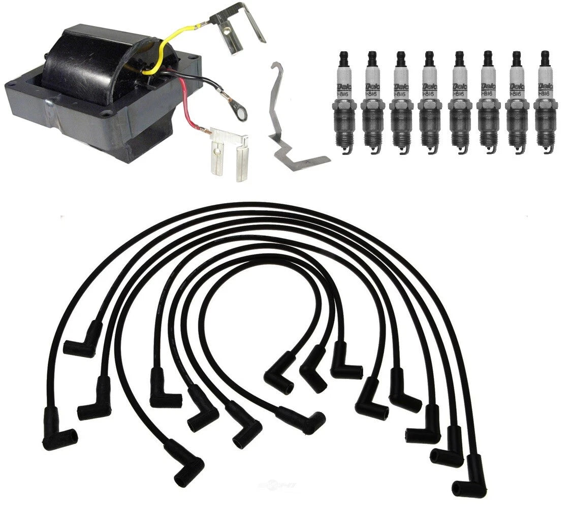 Ignition Wires & Spark Plugs Kit for Chevrolet P20, GMC P25 (1975–1980)