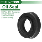 Set of 5 Oil Seal Rotary Shaft Seal NBR Rubber 11.2x19.2x4.5mm