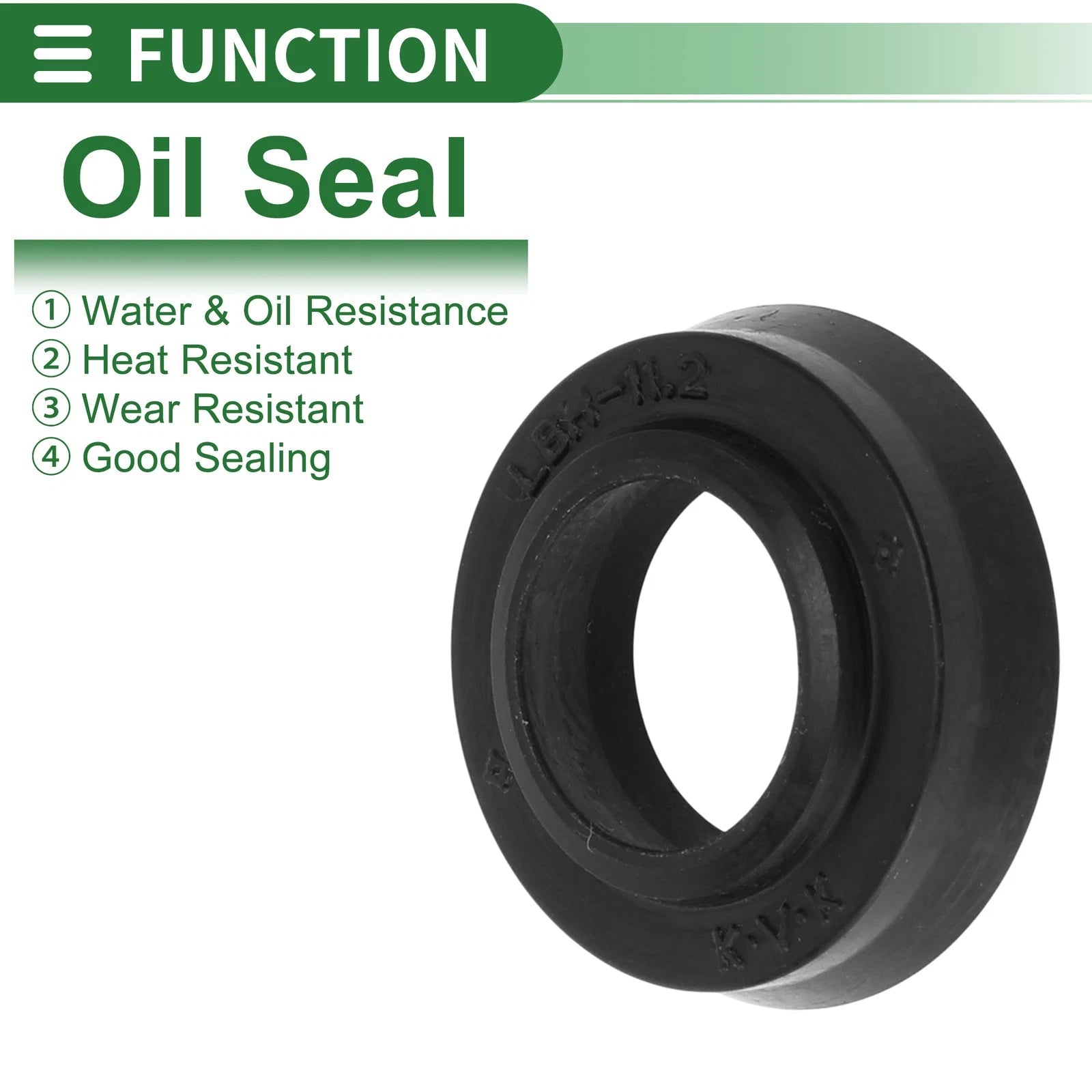 Set of 5 Oil Seal Rotary Shaft Seal NBR Rubber 11.2x19.2x4.5mm