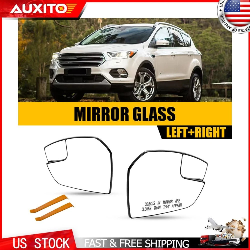 Mirror Glass Set for Ford Escape (2017–2019) Left Right Side