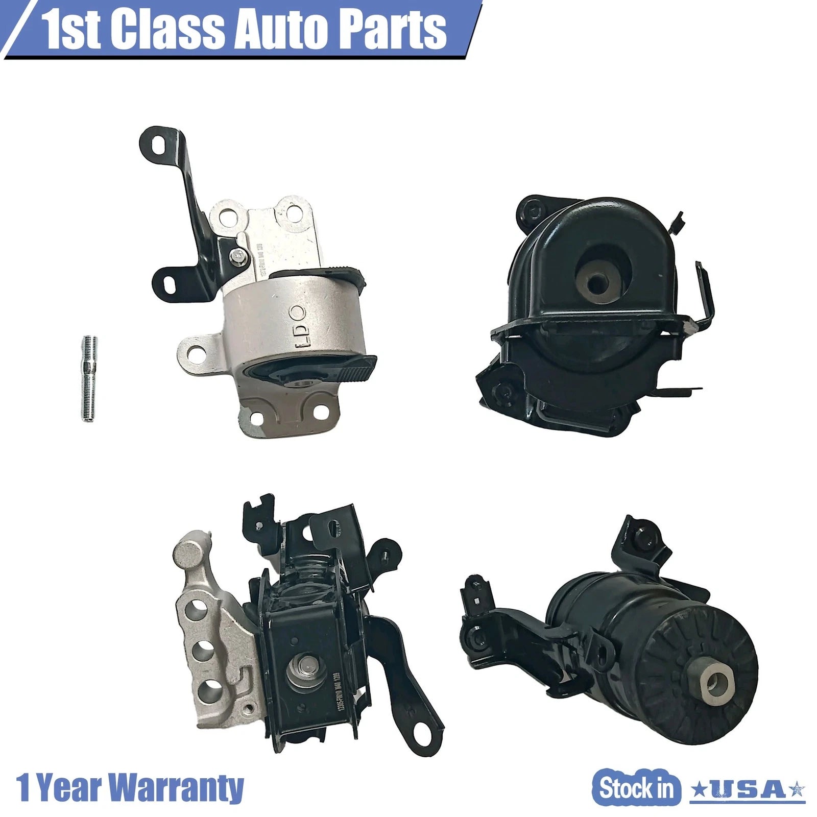 Set of 4 Engine Mounts & Trans Mount for Toyota Camry 2.5L (2018–2022)