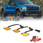 3X LED Front Grille Running Light DRL Kit for Ford F150 Raptor (2010–2014, 2017–2023)