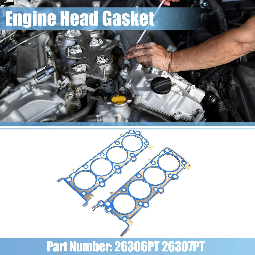 2 Pcs Engine Cylinder Head Gaskets 26306PT 26307PT for Ford F-150 (2004–2006)