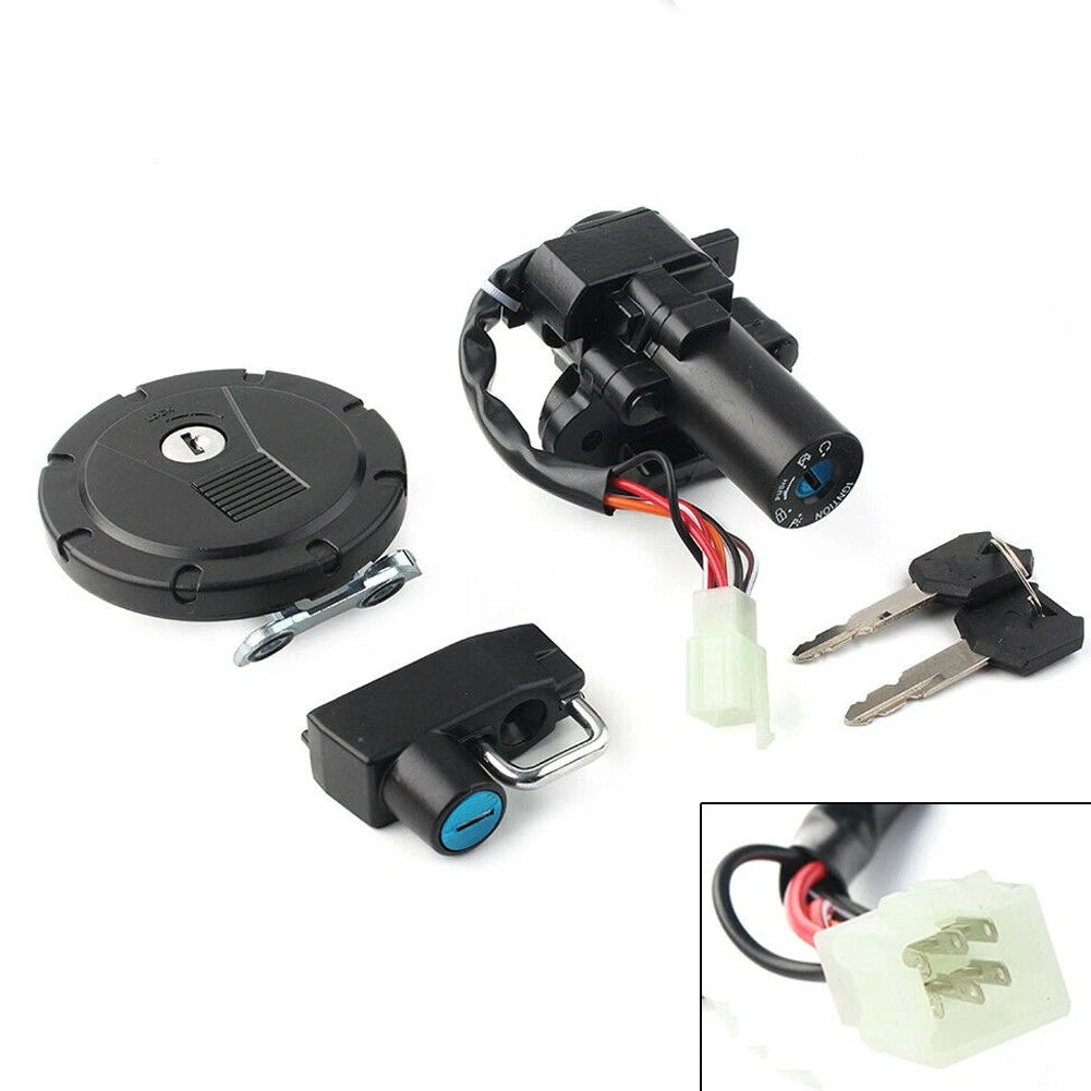 Ignition Switch Gas Cap Lock Set & 2 Keys for Kawasaki KLX250S (2012–2014)