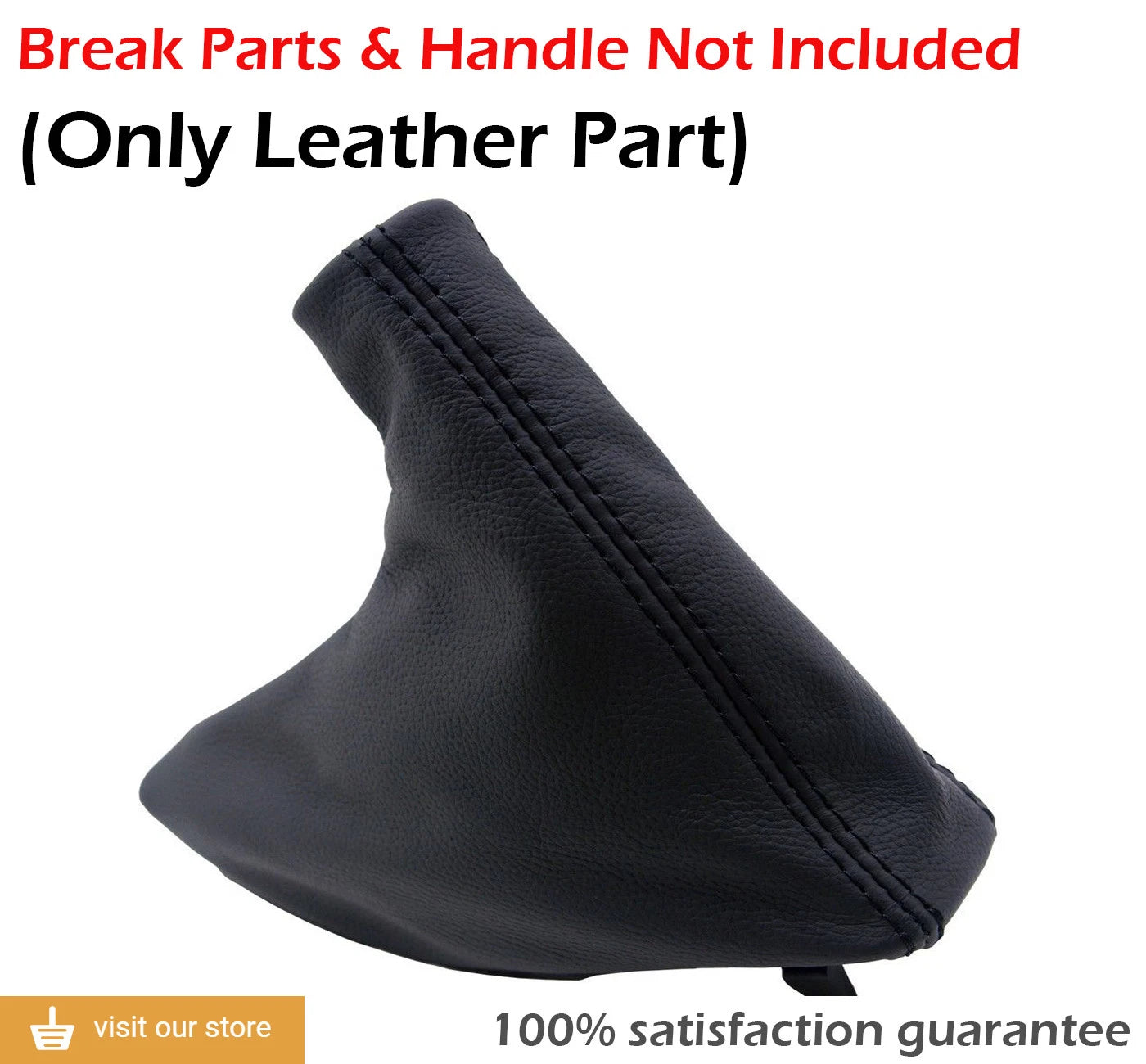 E Brake Boot Cover for BMW E39 (1996–2003) Black Leather Synthetic