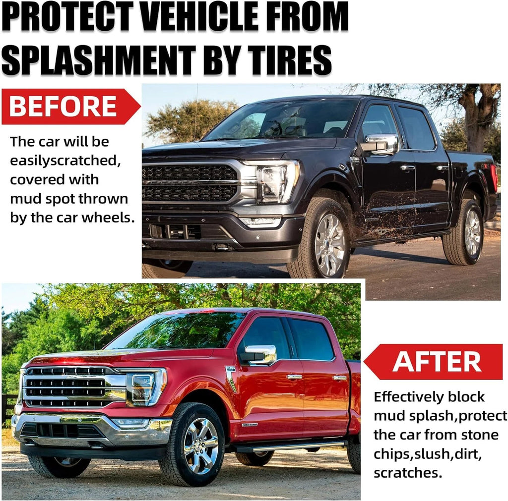 4x Mud Flaps Mud Guards Splash Guards for Ford F-150 (2021-2023)