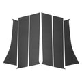 6Pcs Door Pillar Window Trim for Mitsubishi Outlander (2014–2023) Carbon Fiber