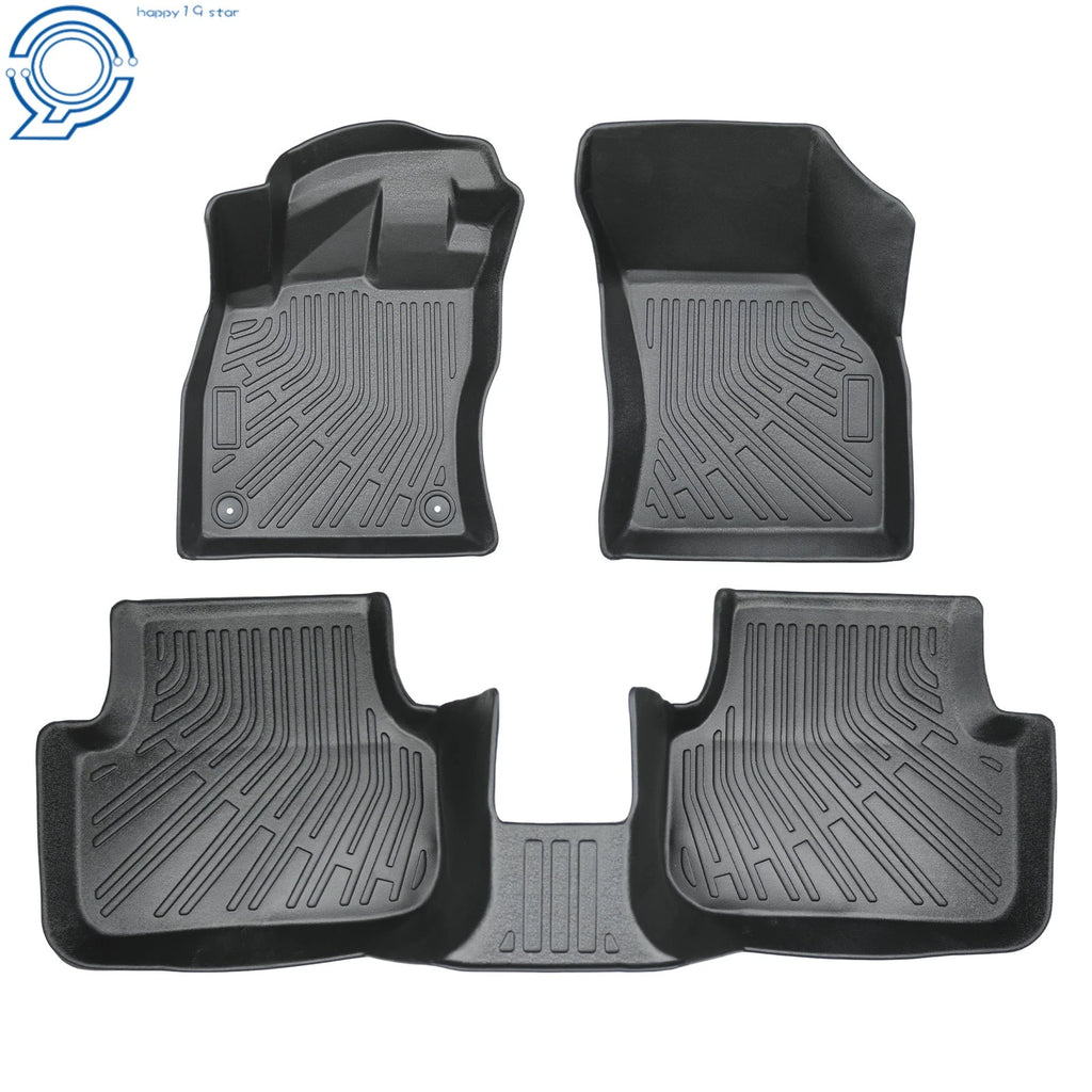 3X Black TPE All-Weather Floor Mats Liner for VW Jetta A7 (2019–2026)