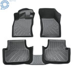 3X Black TPE All-Weather Floor Mats Liner for VW Jetta A7 (2019–2026)