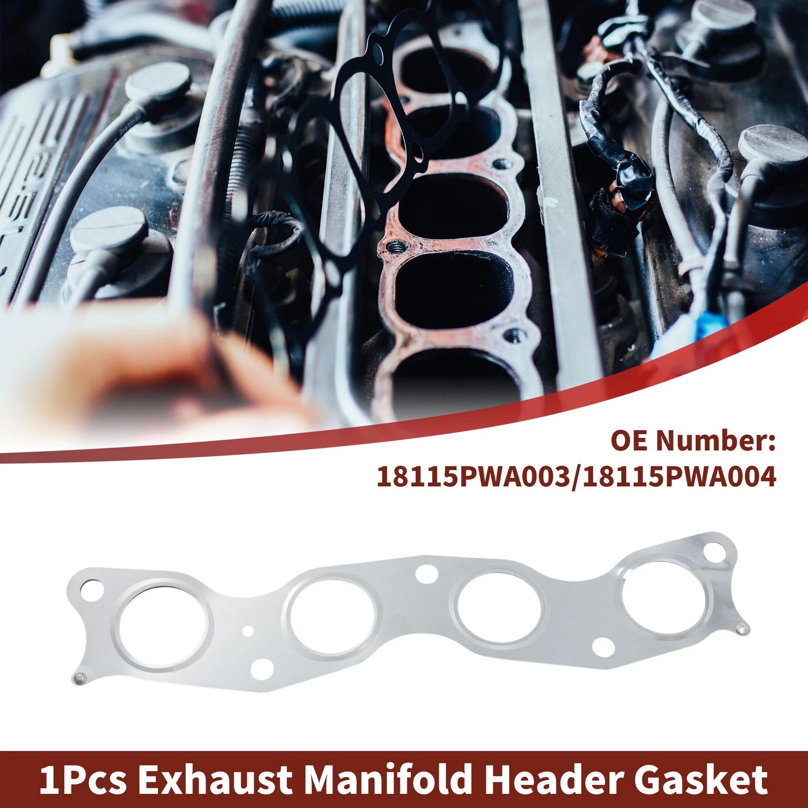 Exhaust Manifold Header Gasket for Honda Airwave (2004–2016) No. 18115PWA003