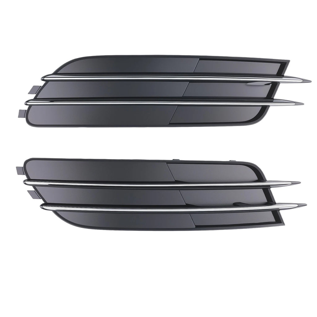 2X Front Bumper Fog Lamp Grille Cover for Audi A6 (2012–2015) 4G0807681 4G0807682